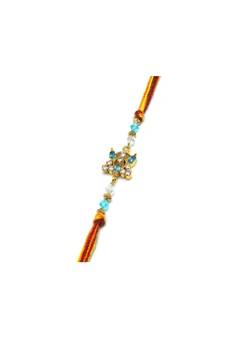 Multicolor Jewellery Designer Fancy Stylish Beautiful Rakhi For Brother