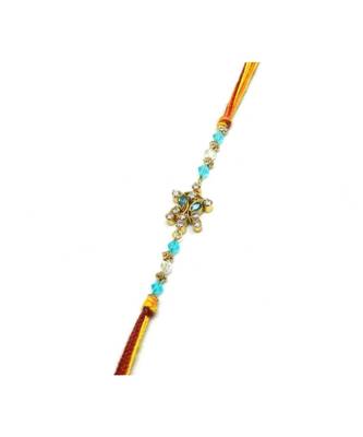 Multicolor Jewellery Designer Fancy Stylish Beautiful Rakhi For Brother 1