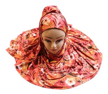 Justkartit Occasion Wear Jersey Stretchable Material Printed Hijab Scarf Dupatta 1