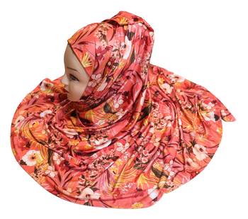 Justkartit Occasion Wear Jersey Stretchable Material Printed Hijab Scarf Dupatta 3
