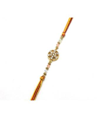 Multicolor Jewellery Designer Fancy Stylish Beautiful Rakhi For Brother 1
