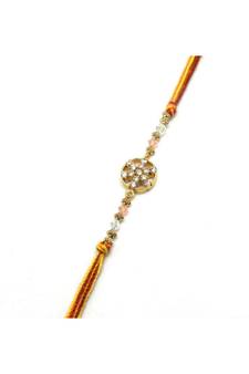 Multicolor Jewellery Designer Fancy Stylish Beautiful Rakhi For Brother