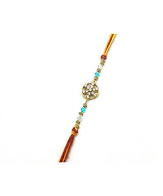 Multicolor Jewellery Designer Fancy Stylish Beautiful Rakhi For Brother 1