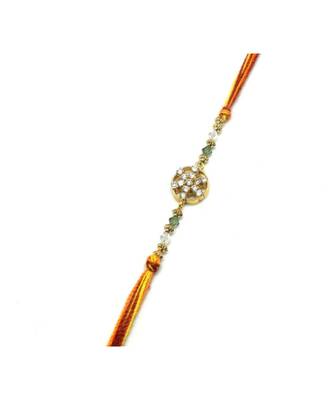 Multicolor Jewellery Designer Fancy Stylish Beautiful Rakhi For Brother 1