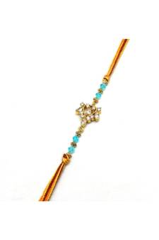 Multicolor Jewellery Designer Fancy Stylish Beautiful Rakhi For Brother