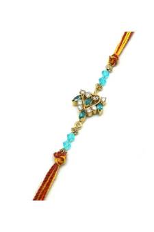 Multicolor Jewellery Designer Fancy Stylish Beautiful Rakhi For Brother