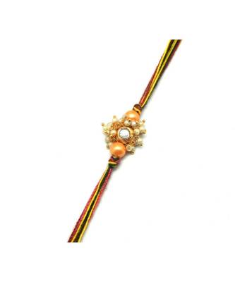 Multicolor Jewellery Designer Fancy Stylish Beautiful Rakhi For Brother 1