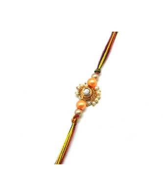 Multicolor Jewellery Designer Fancy Stylish Beautiful Rakhi For Brother 1