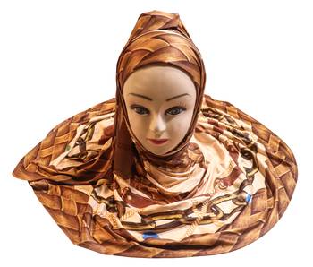 Justkartit Women'S Party Wear Jersey Stretchable Material Digital Printed Hijab Scarf Dupatta 3