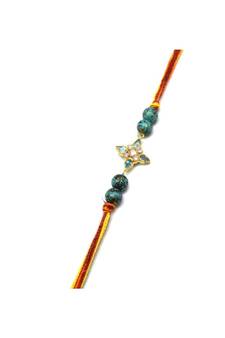 Multicolor Jewellery Designer Fancy Stylish Beautiful Rakhi For Brother