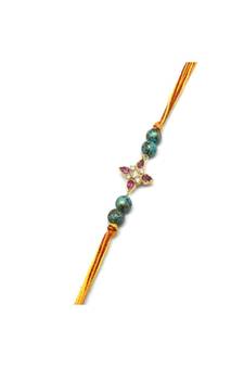 Multicolor Jewellery Designer Fancy Stylish Beautiful Rakhi For Brother