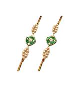 Multicolor Jewellery Designer Fancy Stylish Beautiful Combo (Set Of 2) Rakhi For Brother