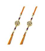 Multicolor Jewellery Designer Fancy Stylish Beautiful Combo (Set Of 2) Rakhi For Brother