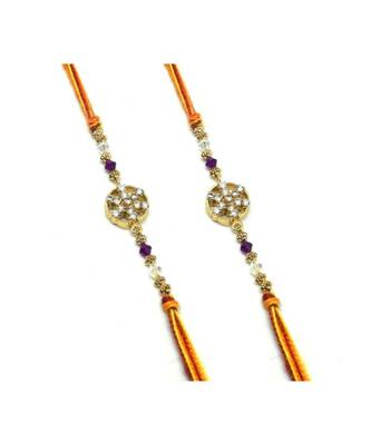 Multicolor Jewellery Designer Fancy Stylish Beautiful Combo (Set Of 2) Rakhi For Brother 2
