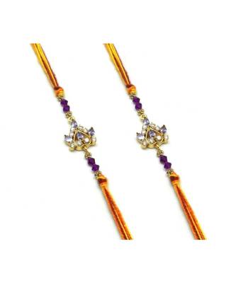 Multicolor Jewellery Designer Fancy Stylish Beautiful Combo (Set Of 2) Rakhi For Brother 2