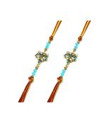 Multicolor Jewellery Designer Fancy Stylish Beautiful Combo (Set Of 2) Rakhi For Brother