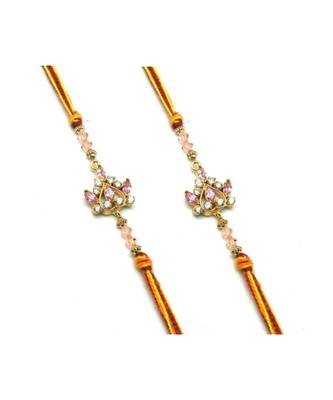 Multicolor Jewellery Designer Fancy Stylish Beautiful Combo (Set Of 2) Rakhi For Brother 2