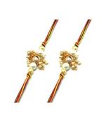 Multicolor Jewellery Designer Fancy Stylish Beautiful Combo (Set Of 2) Rakhi For Brother