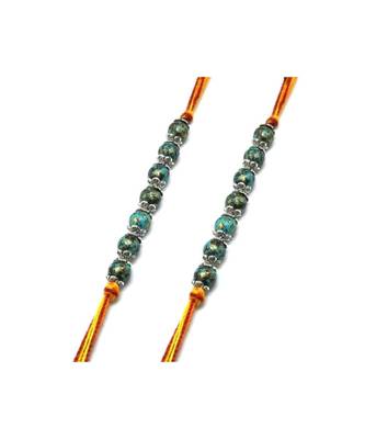 Multicolor Jewellery Designer Fancy Stylish Beautiful Combo (Set Of 2) Rakhi For Brother 1