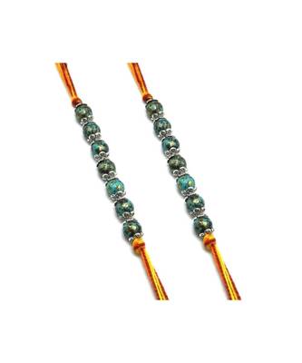 Multicolor Jewellery Designer Fancy Stylish Beautiful Combo (Set Of 2) Rakhi For Brother 2