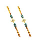 Multicolor Jewellery Designer Fancy Stylish Beautiful Combo (Set Of 2) Rakhi For Brother