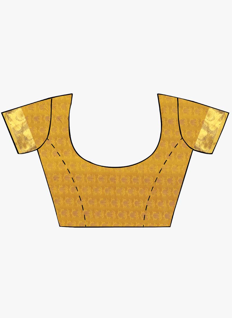 CLASSICATE from the house of The Chennai Silks Women's Dark Green  Kanjivaram Silk Saree With Running Blouse