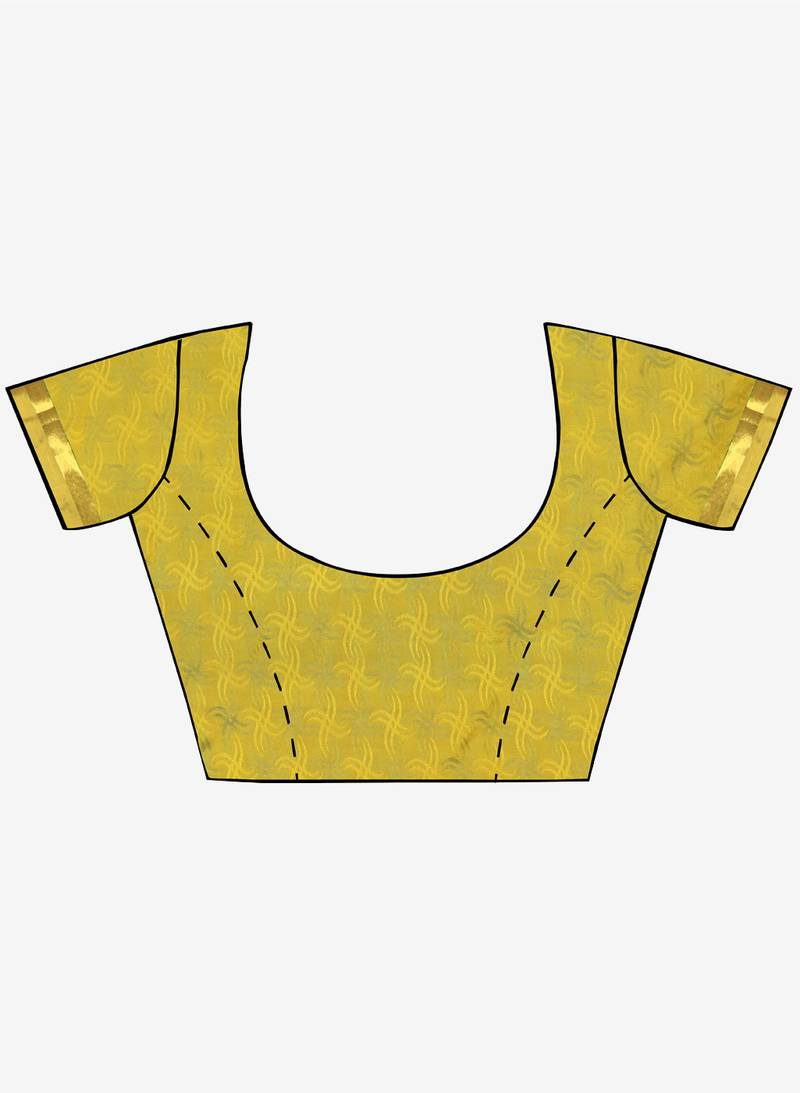 Royal Blue Faux Kanjivaram Silk Saree With Running Blouse