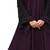 Justkartit Women'S Dark Purple Color Beads Work Abaya Burkha With Hijab Scarf