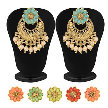 Multicolor pearl earrings 2