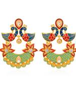 Blue diamond chandbali