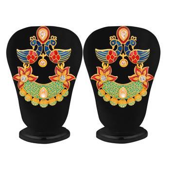 Blue diamond chandbali 2