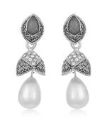 Grey diamond earrings