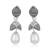 Grey diamond earrings