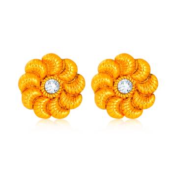 Yellow diamond earrings 1