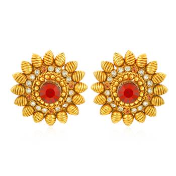 Yellow diamond studs 1