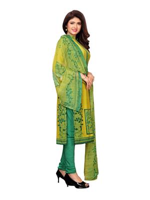 Yellow Printed Crepe Salwar 3