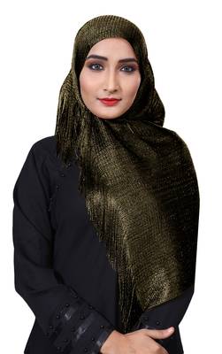 Justkartit Women'S Soft Plain Lace Work Hijab Dupatta Scarf 1