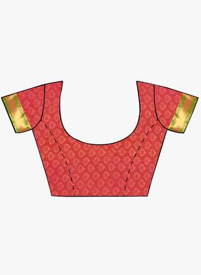 CLASSICATE from the house of The Chennai Silks Women's Cream Kanjivaram Silk Saree With Running Blouse 5