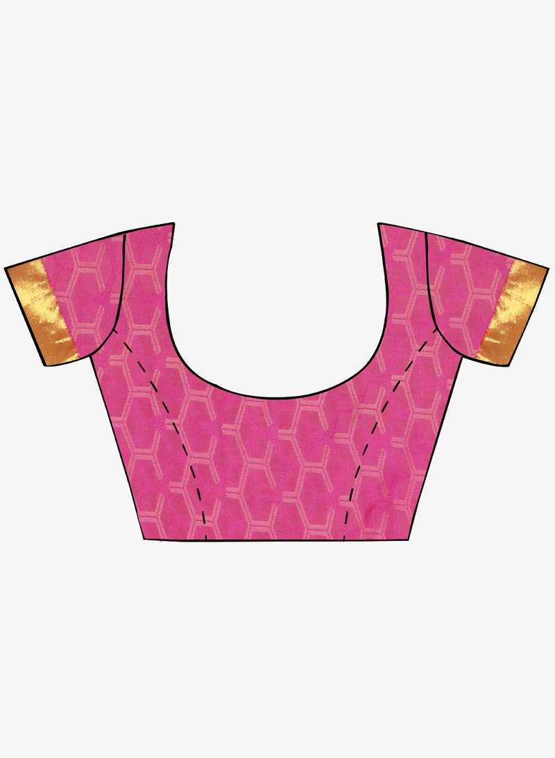 CLASSICATE from the house of The Chennai Silks Women's Light Yellow Kanjivaram Silk Saree With Running Blouse