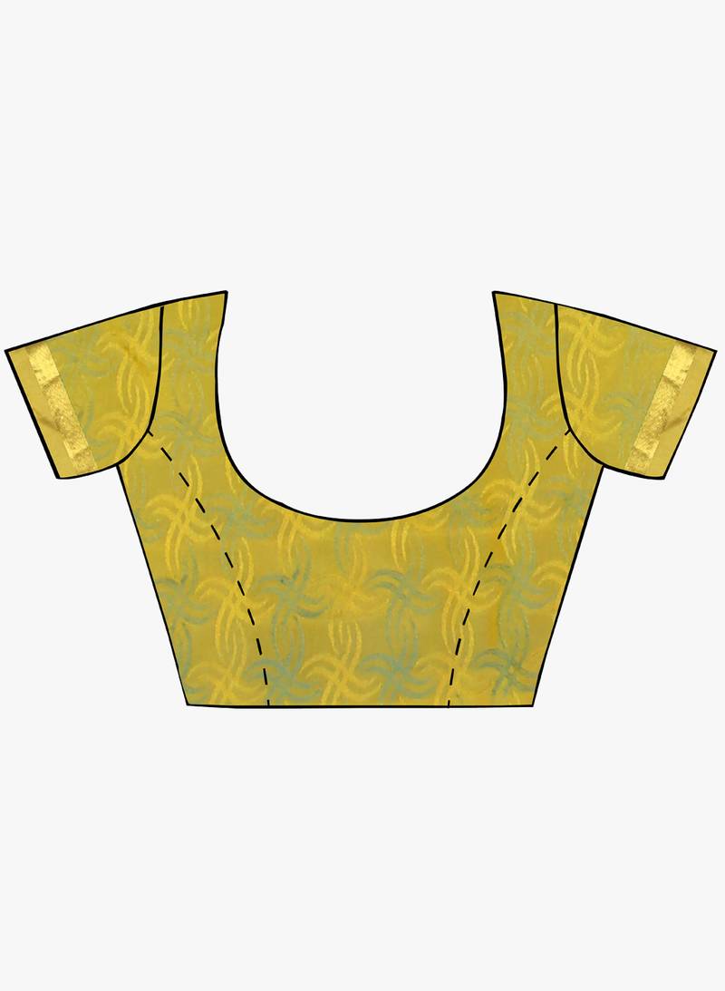 CLASSICATE from the house of The Chennai Silks Women's Royal Blue Kanjivaram Silk Saree With Running Blouse