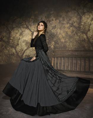 Multicolor embroidered georgette salwar 3