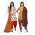 Off-white printed blended cotton salwar