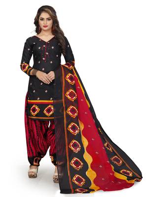 Brown Printed Blended Cotton Salwar 4
