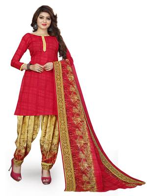Brown Printed Blended Cotton Salwar 4