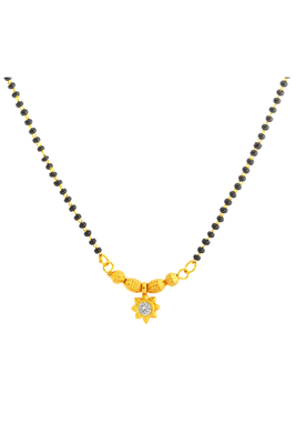 Yellow diamond mangalsutra 1