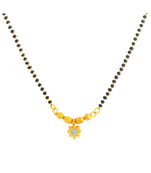 Yellow diamond mangalsutra