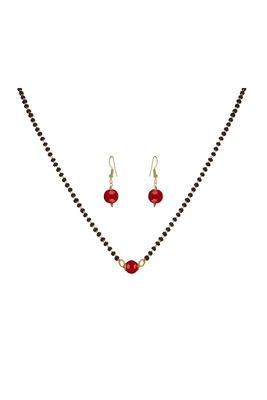 Yellow onyx mangalsutra 1