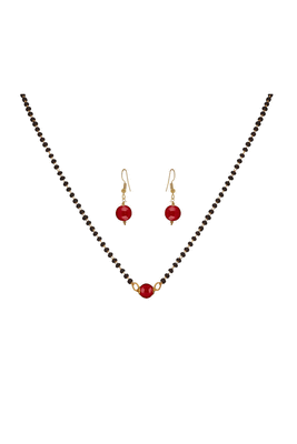 Yellow onyx mangalsutra 1