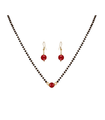 Yellow onyx mangalsutra