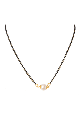 Yellow pearl mangalsutra 1